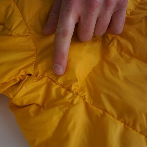 Vintage '90S Polo Ralph Lauren Bright Yellow Puffer Down Feather Winter Jacket L - Picture 15 of 15